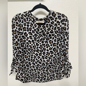 Michael Kors leopard print women’s blouse